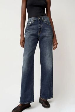 NWT 6397 Wide Jeans Blue Light Worn 27